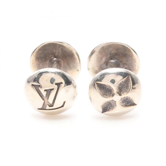 LOUIS VUITTON cufflinks M30976 SV925 silver Used unisex LV - Picture 1 of 7